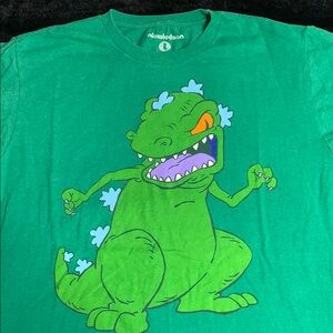 Nickelodeon Green Dinosaur mens T-Shirt